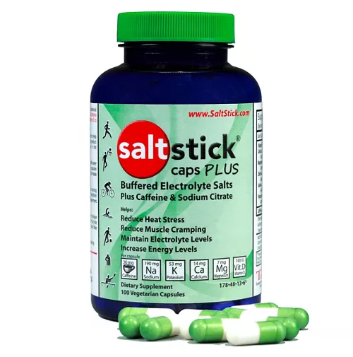 SaltStick 100 Electrolyte Capsules Plus Caffeine
