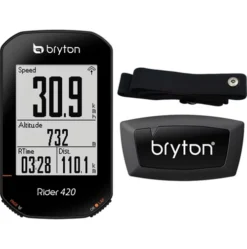 Bryton Rider 420H GPS Cycle Computer Bundle