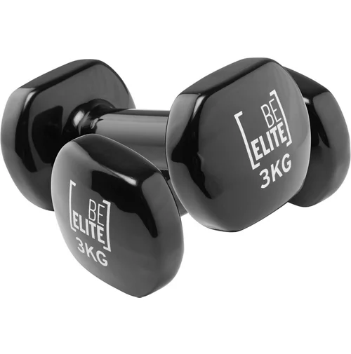 BeElite Vinyl Coated Dumbbell (Pair) 3kg AW20